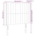 vidaXL Čelo postele so záhybmi zelené 83x16x118/128 cm látka