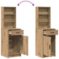 vidaXL Highboard Remeselný dub 41 x 40 x 135 cm Kompozitné drevo