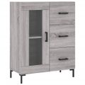 vidaXL Vysoká skrinka sivý dub sonoma 69,5x34x180 cm spracované drevo