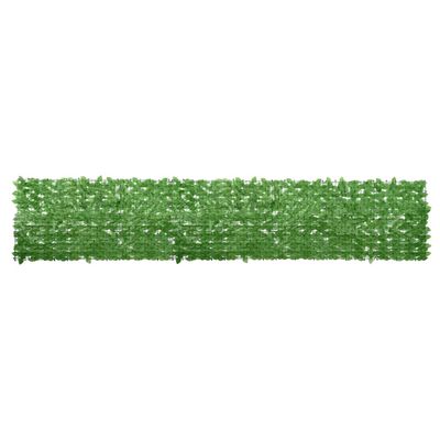 vidaXL Balkónová markíza so zelenými listami 400x75 cm