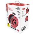 Predlžovací kábel EMOS P084501 PROFI na bubne 50m / 4 zásuvky / čierny / guma / 230 V / 1,5 mm2