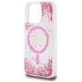 Puzdro Guess HC Resin Bottom Glitter pre iPhone 16 Pro Max MagSafe ružové