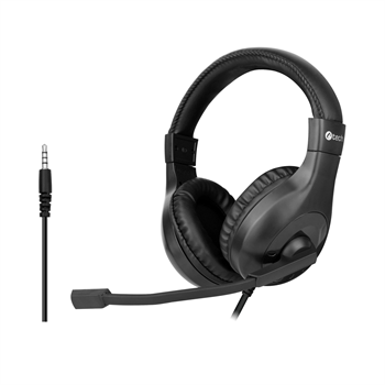 Slúchadlá k PC C-TECH MHS-05, 3,5 mm jack, čierna