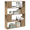 vidaXL skrinka na knihy/izbový prepážka Artisan Dub 100x24x124,5 cm