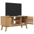 vidaXL TV skrinka OLDEN, hnedá 114x43x57 cm, borovicový masív