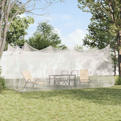 vidaXL Záhradná moskytiéra 156 sieť Biela 3 x 6 x 2,5 m Polyester