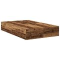 vidaXL Rám postele s úložným prostorem Staré drevo 120 x 200 cm
