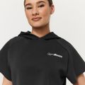 Dámska mikina Cropped Relay Black - GymBeam, veľkosť XXL