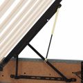 vidaXL Postel s úložným prostorem a matrací Tmavo šedá 90 x 190 cm