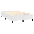 vidaXL Posteľný rám s boxspringom biely 120x200 cm umelá koža
