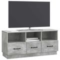 vidaXL TV skrinka Betónovo sivá 102 x 34,5 x 47 cm Kompozitné drevo