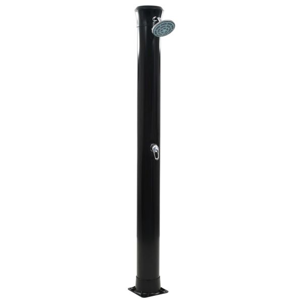 vidaXL Solárna sprcha čierna 196 cm 40 l