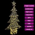 vidaXL Vianočný stromček 160 LED Teplá biela 151 cm PET