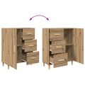 vidaXL Highboard Remeselný dub 69,5 x 32,5 x 180 cm Kompozitné drevo
