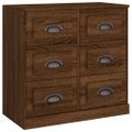 vidaXL Komoda hnedý dub 70x35,5x67,5 cm spracované drevo