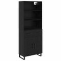 vidaXL Highboard 2 ks Čierny dub 69,5 x 34 x 180 cm