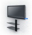 OPTICUM polička dvojitá pod TV 360x250x432mm