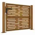 vidaXL Záhradná brána 100x100 cm, corten oceľ, štvorcový dizajn