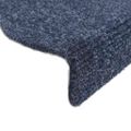 vidaXL Schodové rohože, samolepiace, 5 ks, 65x21x4 cm, modré, polkruhové, veľké