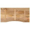 vidaXL Stolová doska so zakrivením 110x50x2,5 cm surový mangový masív