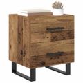 vidaXL Nočný stolík Staré drevo 40 x 35 x 47,5 cm Kompozitné drevo