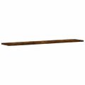 vidaXL Nástenné police 4 ks dymový dub 100x20x1,5 cm kompozitné drevo