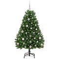 vidaXL Umelý Sklápací Vianočný Stromček Zelená 120 cm PVC a oceľ