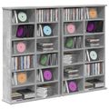 vidaXL CD Skrinka 2 ks Betónovo sivá 60 x 17 x 92 cm Kompozitné drevo