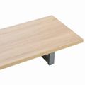 vidaXL Trojdielna súprava kúpeľňového nábytku, keramika, dubová farba