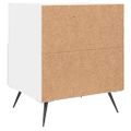 vidaXL Nočné stolíky 2 ks biele 40x35x47,5 cm kompozitné drevo