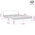 vidaXL Posteľ s matracom Dover modrá 160x200 cm látka