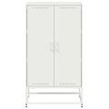 vidaXL Vysoká skrinka biela 68,5x38,5x123,5 cm oceľ