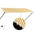 vidaXL Zaťahovacia markíza s LED 300x150 cm žlto-biela