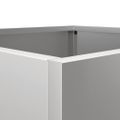 vidaXL Kvetináč strieborný 32x43x29 cm pozinkovaná oceľ