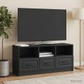 vidaXL TV skrinka Čierna 102 x 34,5 x 47 cm Kompozitné drevo