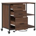 vidaXL Kabinet s nabíjacou stanicou 76 x 41 x 72 cm Kompozitné drevo