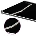 vidaXL Ručne zaťahovacia markíza s LED 600x300 cm antracitová