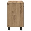 vidaXL Kozmetický stolík do kúpeľne Dub artisan 60 x 35 x 60 cm