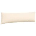 vidaXL Vankúše na pohovku 2 pcs Krémová 145 x 40 cm Kordúrová tkanina