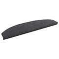 vidaXL Samolepiace schodové rohože 15 ks 80 x 24,5 x 3,5 cm Tmavosivá