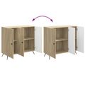 vidaXL Servírovacia skriňa Dub sonoma 89 x 34,5 x 80 cm