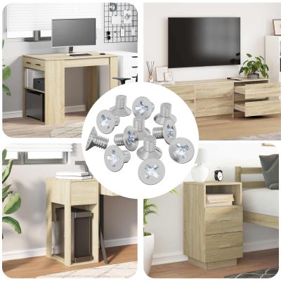 vidaXL Zápustné hlavy skrutiek 32727 pcs Strieborná Železo