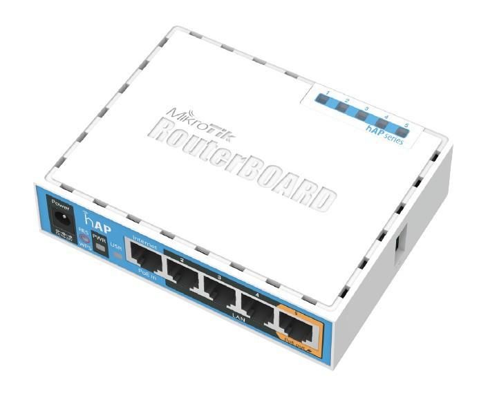 Mikrotik RB951Ui-2nD, 650MHz, hAP, 5xLAN, 2,4 GHZ