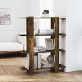 vidaXL Knižnica/deliaca stena tmavý dub 100x30x123,5 cm
