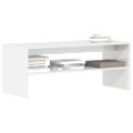 vidaXL TV skrinka biela 100x40x40 cm drevotrieska lesklá