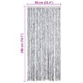 vidaXL Záves proti hmyzu, biely a sivý 90x200 cm, ženilka
