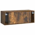 vidaXL Nástenná TV skrinka Nástenný Dymový dub 78,5 x 31 x 30 cm