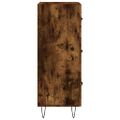 vidaXL Komoda dymový dub 34,5x34x90 cm spracované drevo