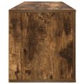 vidaXL Nástenný botník dymový dub 100x35x38 cm spracované drevo