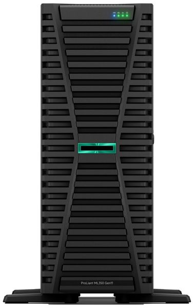 HPE ML350 G11 4510, 64GB, 2 x 960GB MU SSD Server, Xeon Silver 4510, 64GB DDR5, 2× 960GB SSD, 4× GbE RJ-45, MR408i-o, iLO Standard, 2× 1000W, NBD333
